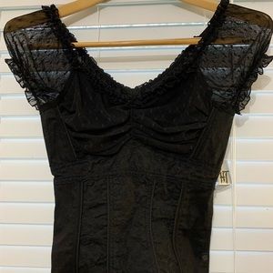 Black corset top